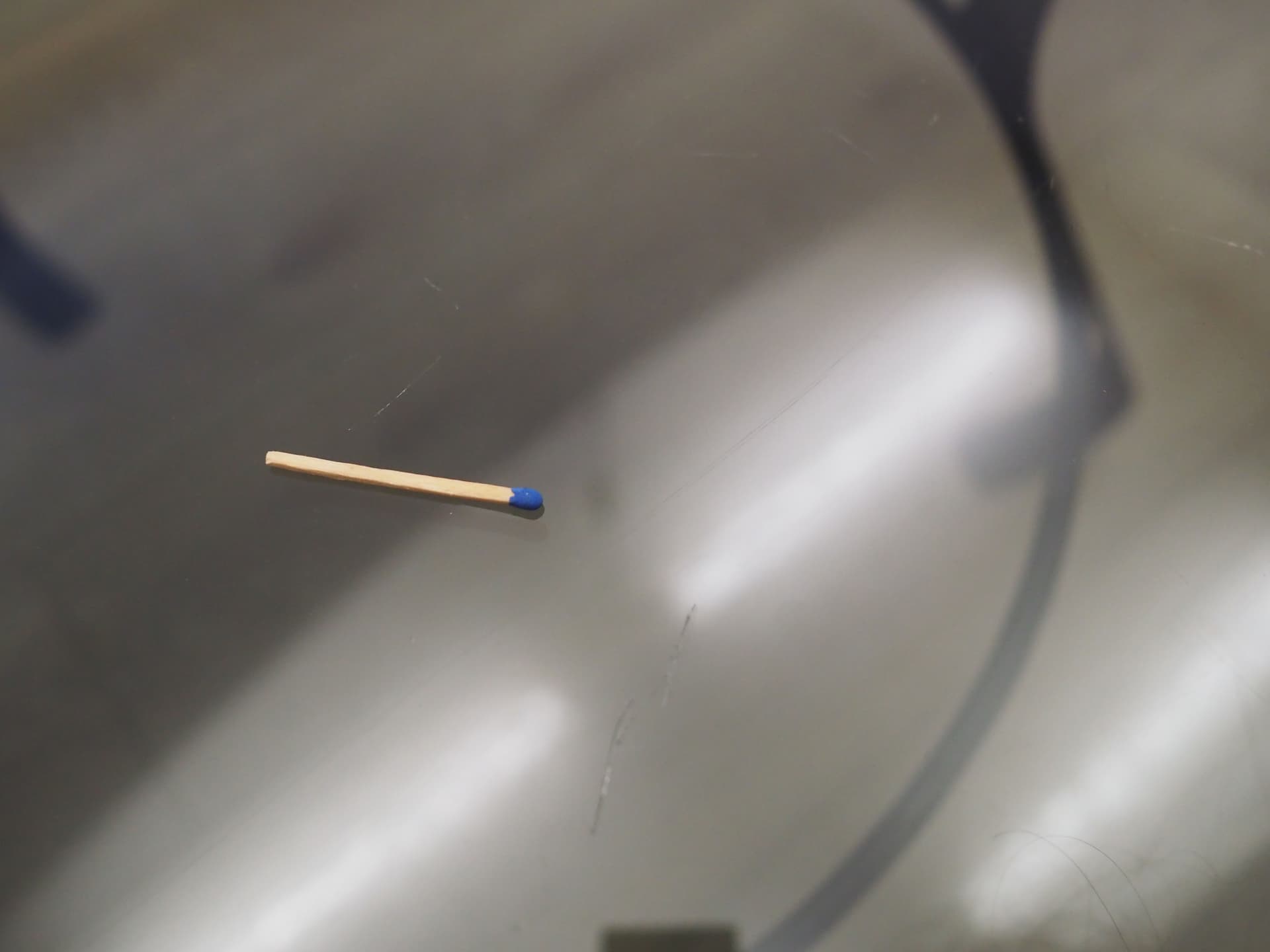 Coffee table, glass, black metal, Denmark, 1970s - 50852