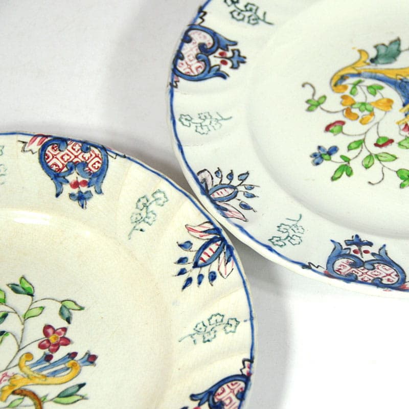 Ivory Faience Decorative Plates, Longwy, France, 1930s - 41262