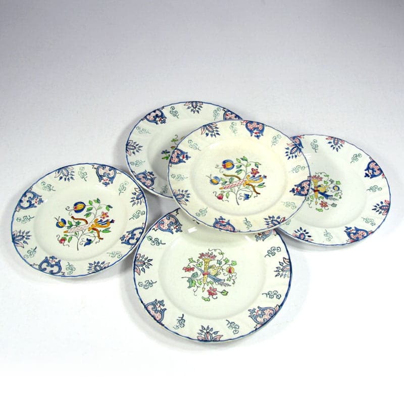 Ivory Faience Decorative Plates, Longwy, France, 1930s - 41264