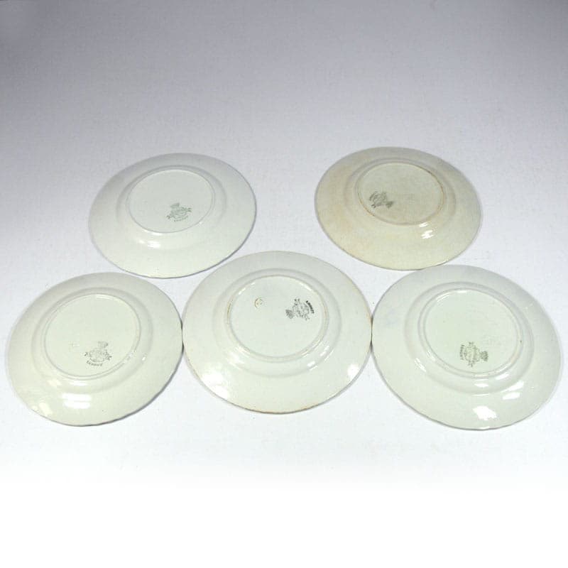 Ivory Faience Decorative Plates, Longwy, France, 1930s - 41268