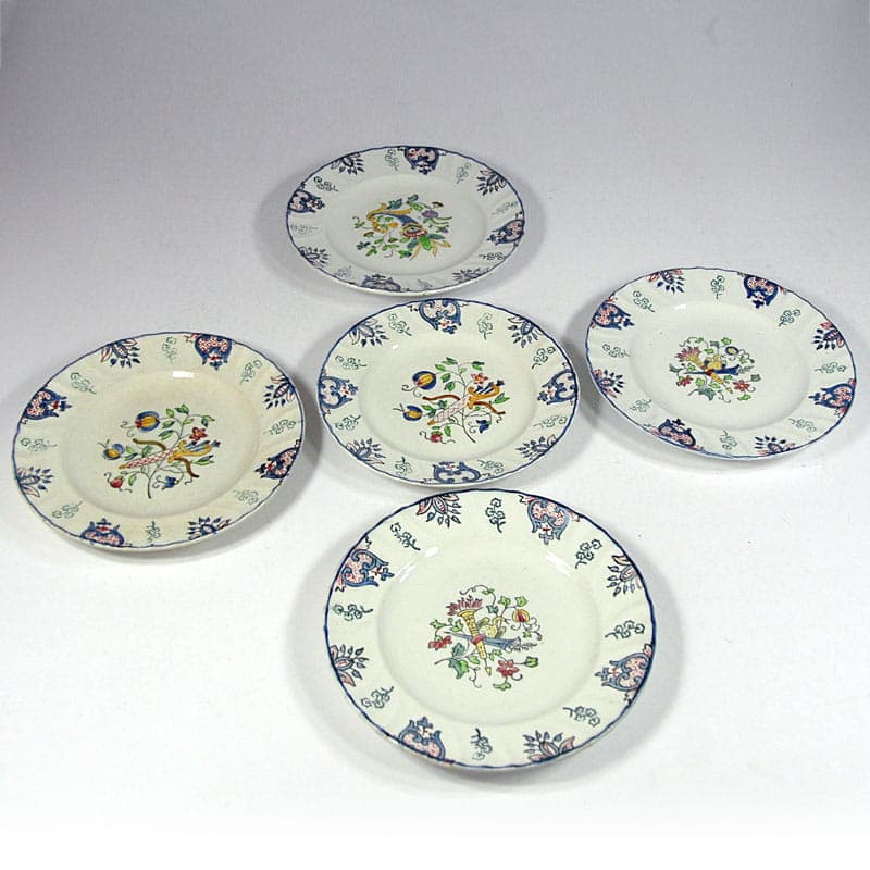 Ivory Faience Decorative Plates, Longwy, France, 1930s - 41261