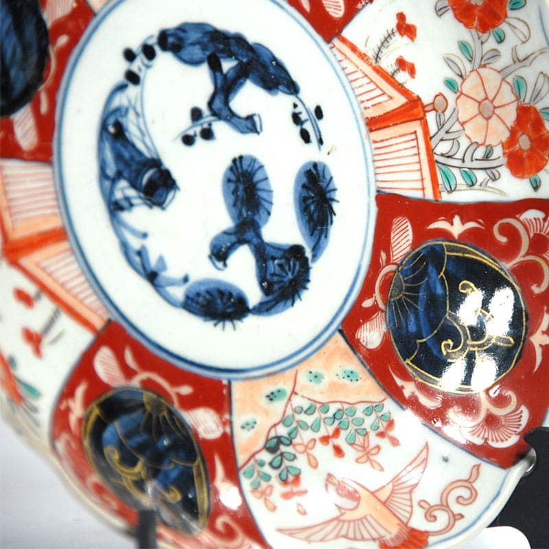 Patera Imari, multikolor, fajans, Japonia, przełom XIX/XX w. - 41241