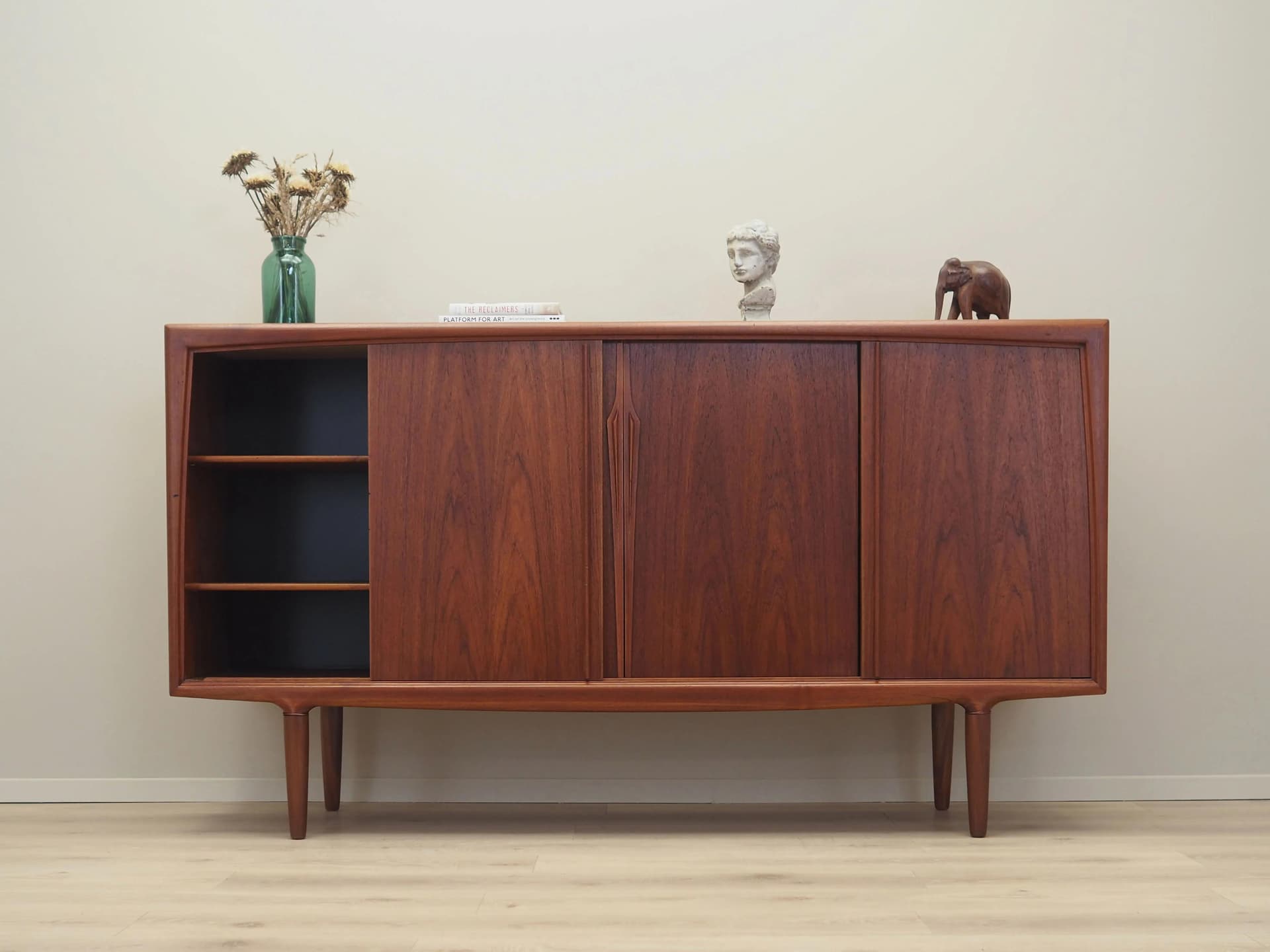 Highboard, teak brązowy, Omann Jun, Dania, lata 60. - 42474