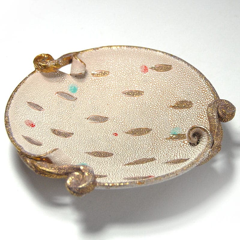 Centerpiece, beige ceramic, Italy, 1960s. - 41207