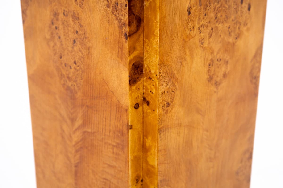 Złocisto-brązowe postumenty w stylu Art Deco, Polska, lata 40. - 47437