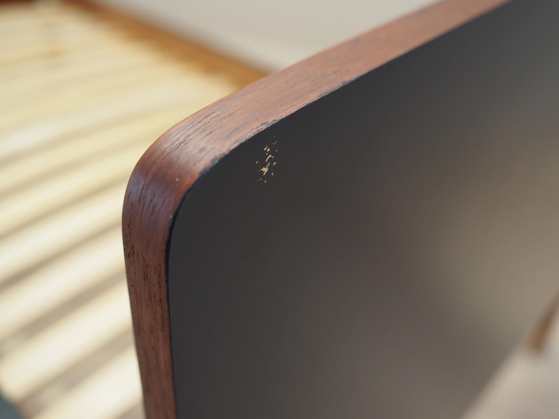 Łóżko, teak brązowy, Dania, lata 70. - 42451