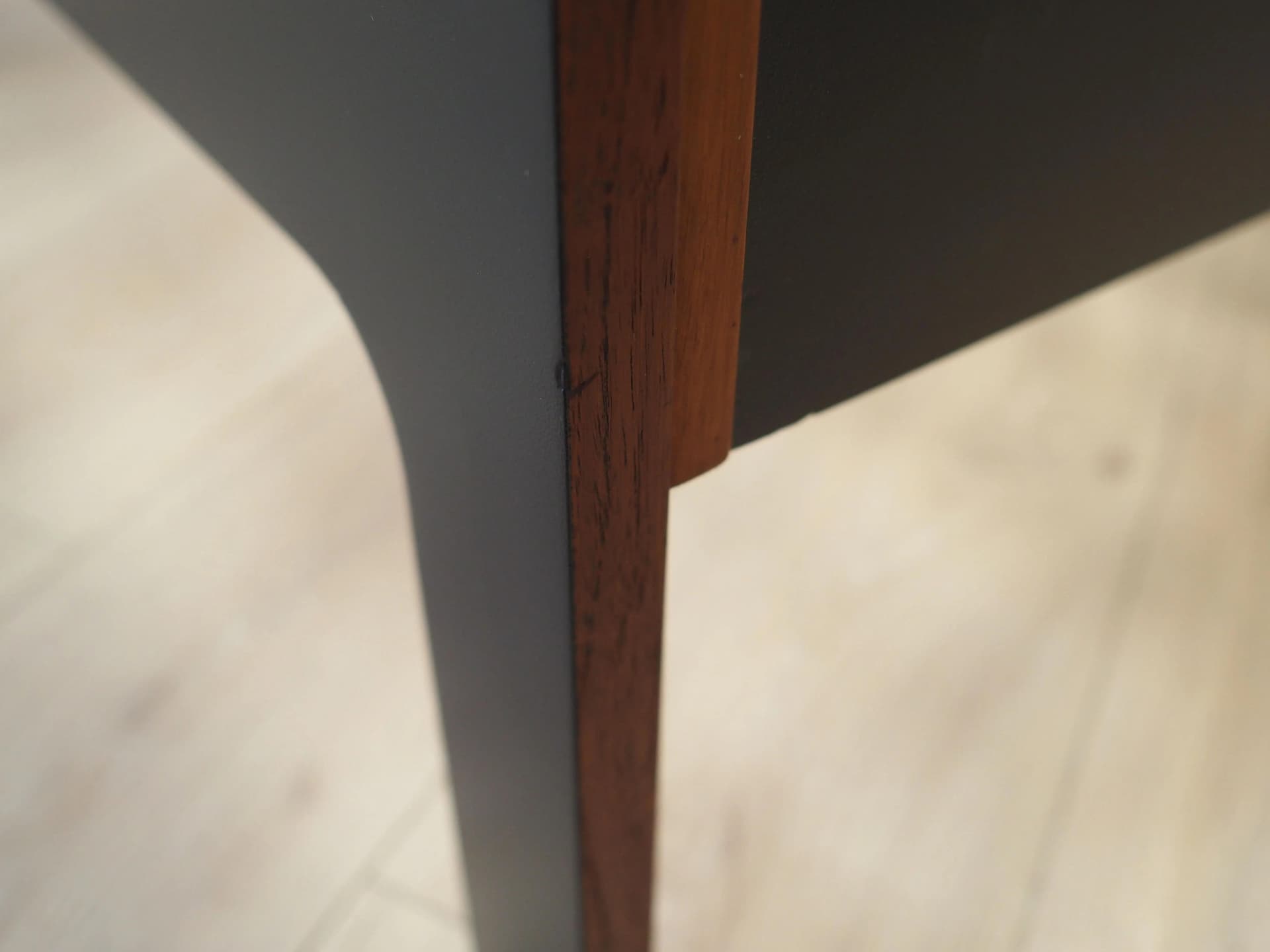 Łóżko, teak brązowy, Dania, lata 70. - 42450