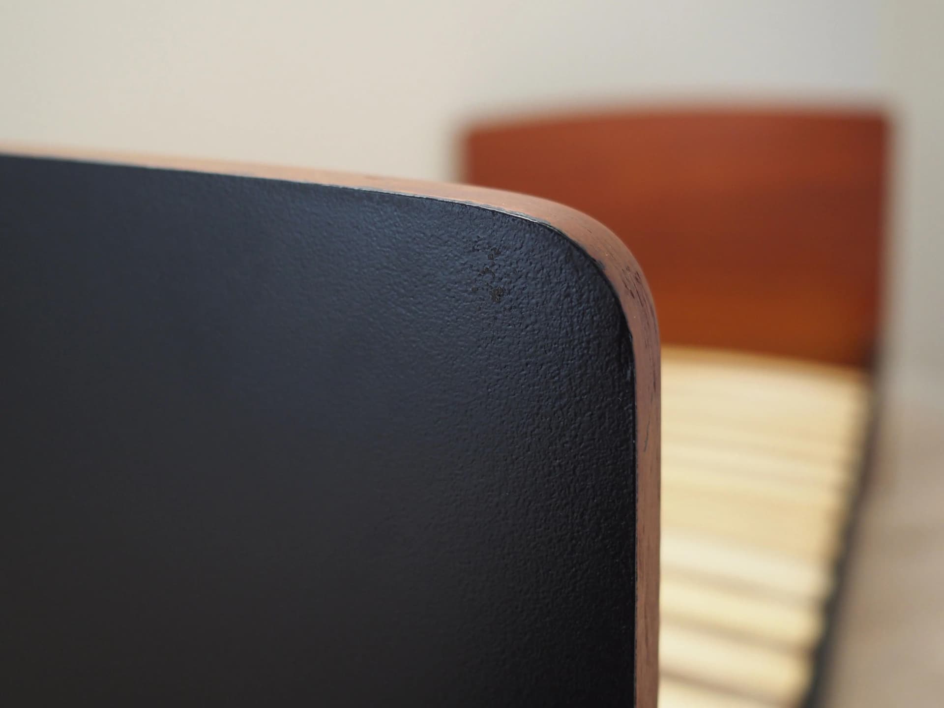 Łóżko, teak brązowy, Dania, lata 70. - 42447