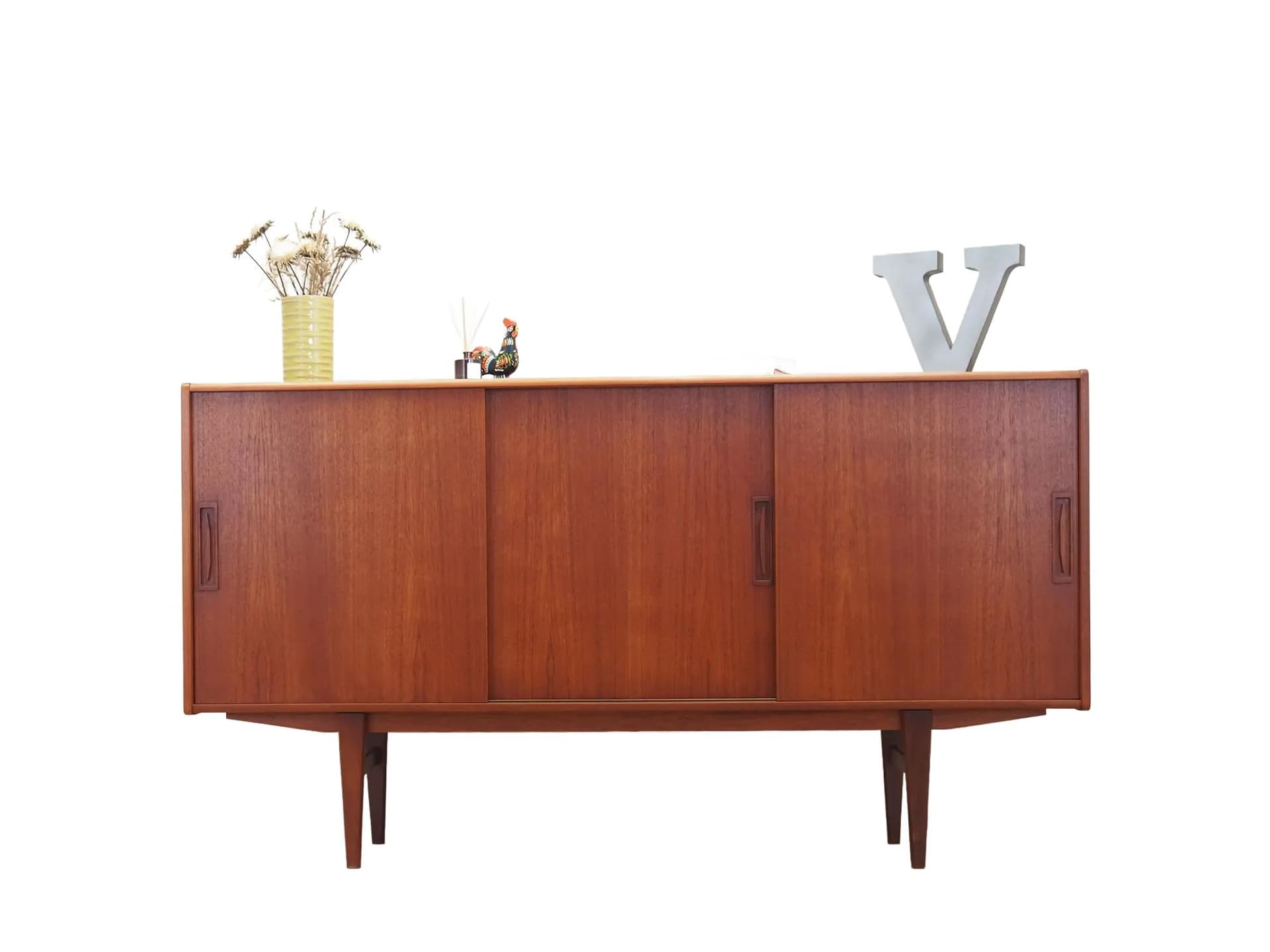 Highboard, teak brązowy, Dania, lata 60.