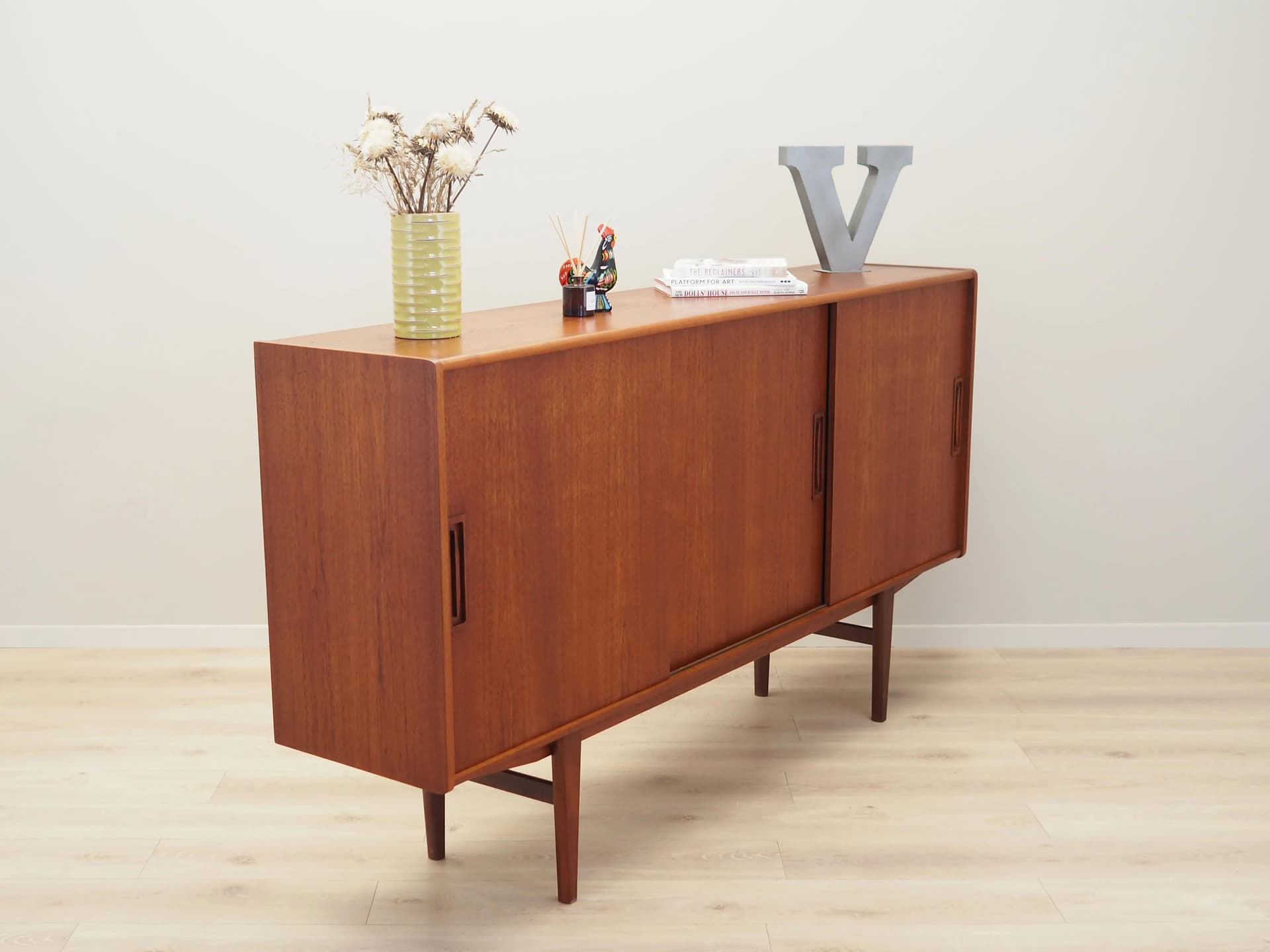 Highboard, teak brązowy, Dania, lata 60. - 42396
