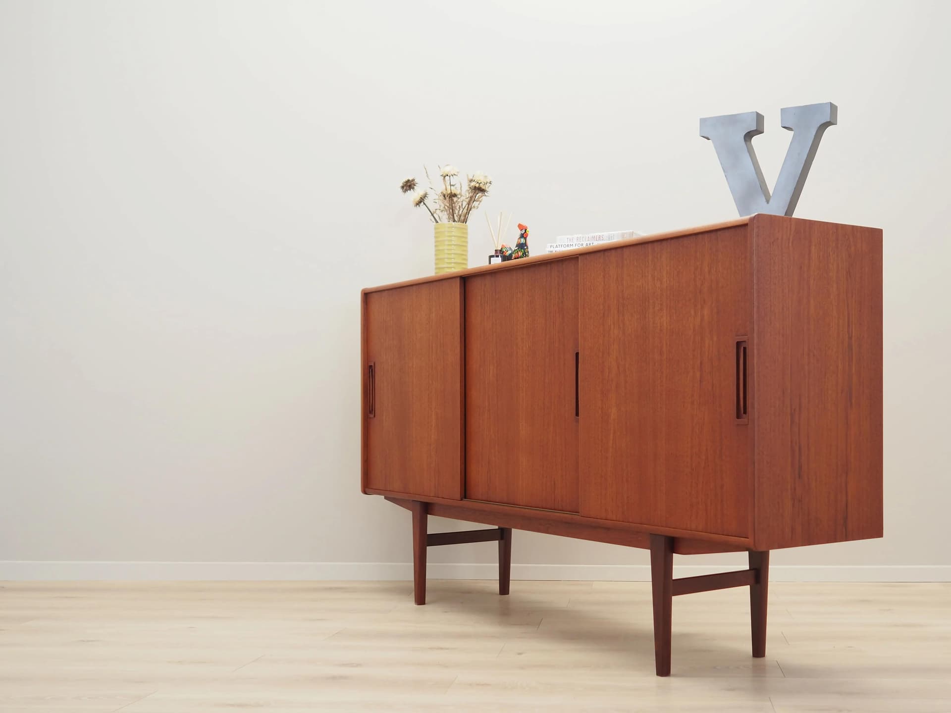 Highboard, teak brązowy, Dania, lata 60. - 42397