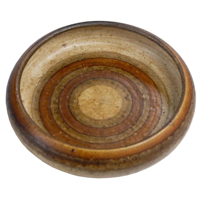 Ceramic bowl, beige, stoneware, Denmark, 1960s.