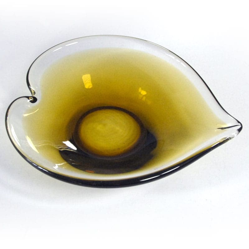 Glass bowl, yellow, Denmark, 1960s. - 42174