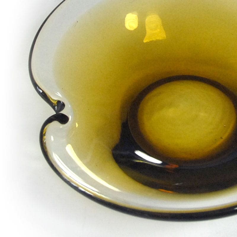 Glass bowl, yellow, Denmark, 1960s. - 42178