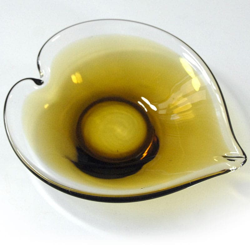 Glass bowl, yellow, Denmark, 1960s. - 42177