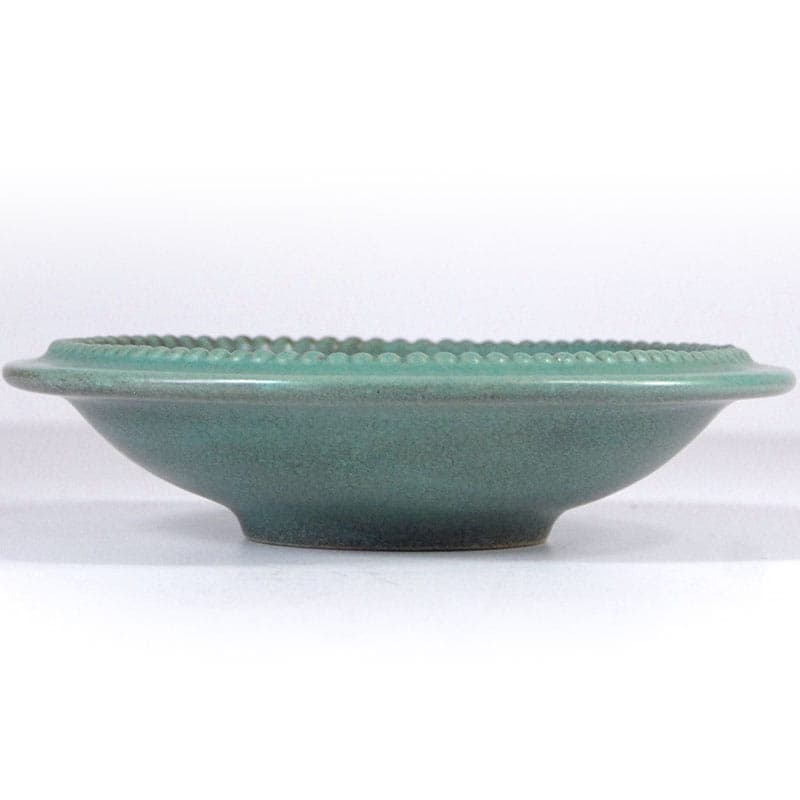 Centerpiece Art Deco, turquoise ceramic, Michael Andersen & Son, Denmark, 1930s. - 42152