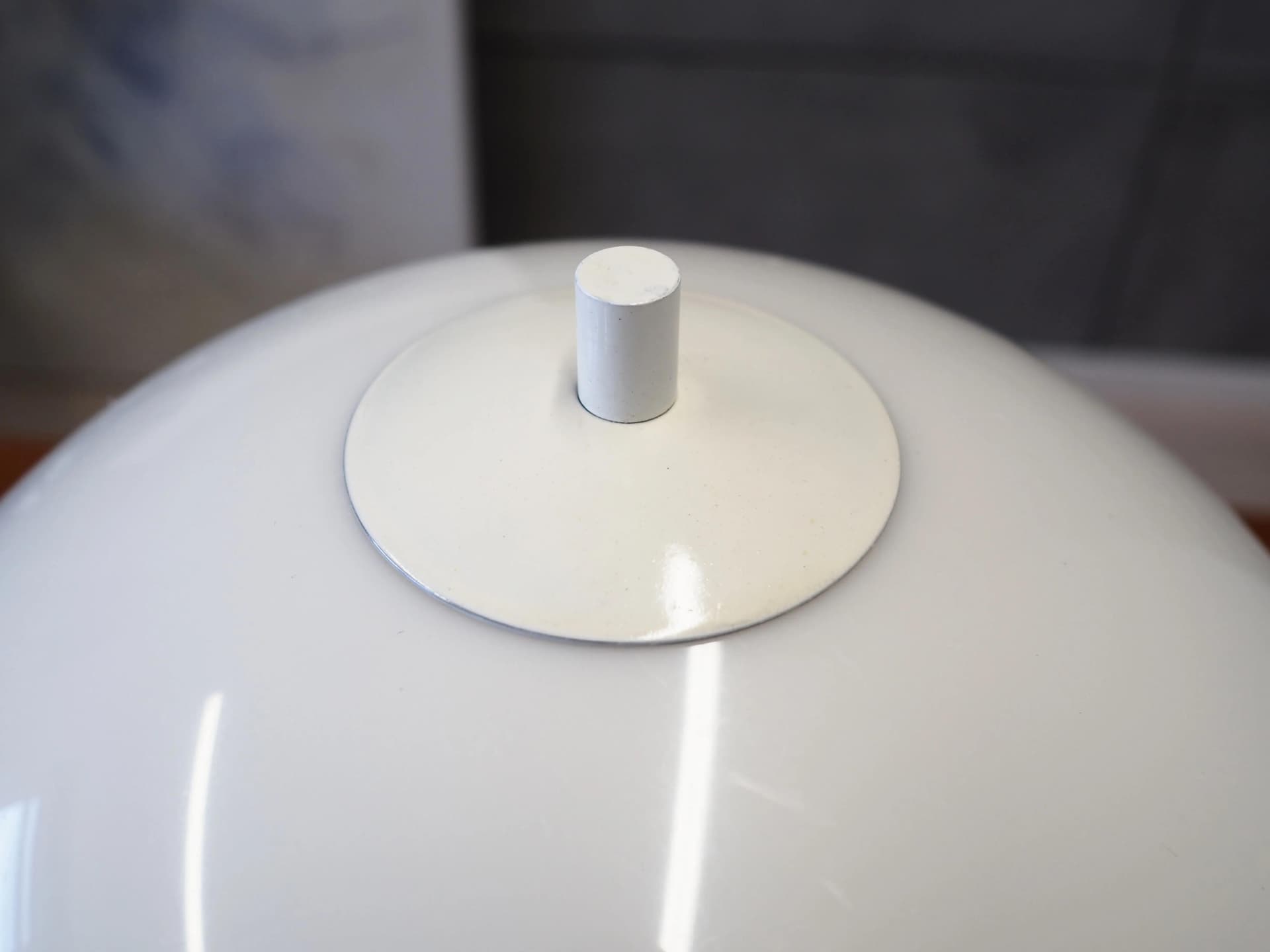 Desk lamp, white, metal plastic, Denmark, 1970s - 42381