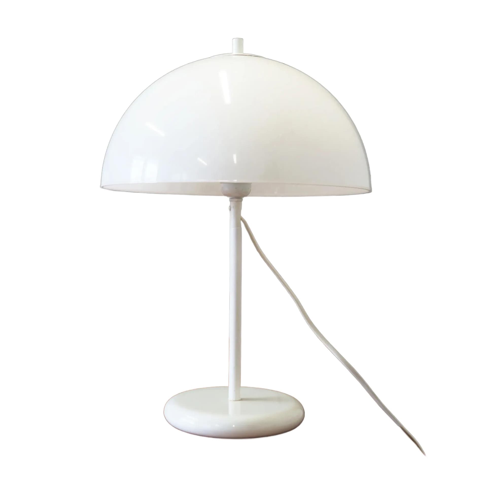 Desk lamp, white, metal plastic, Denmark, 1970s