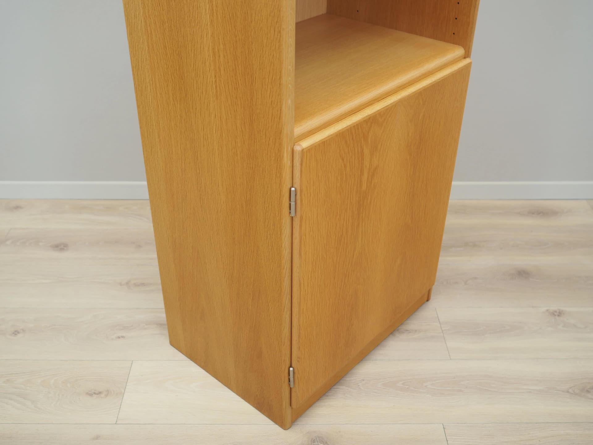 Regał, jesion brązowy ciemny, Dania, lata 70. - 42344