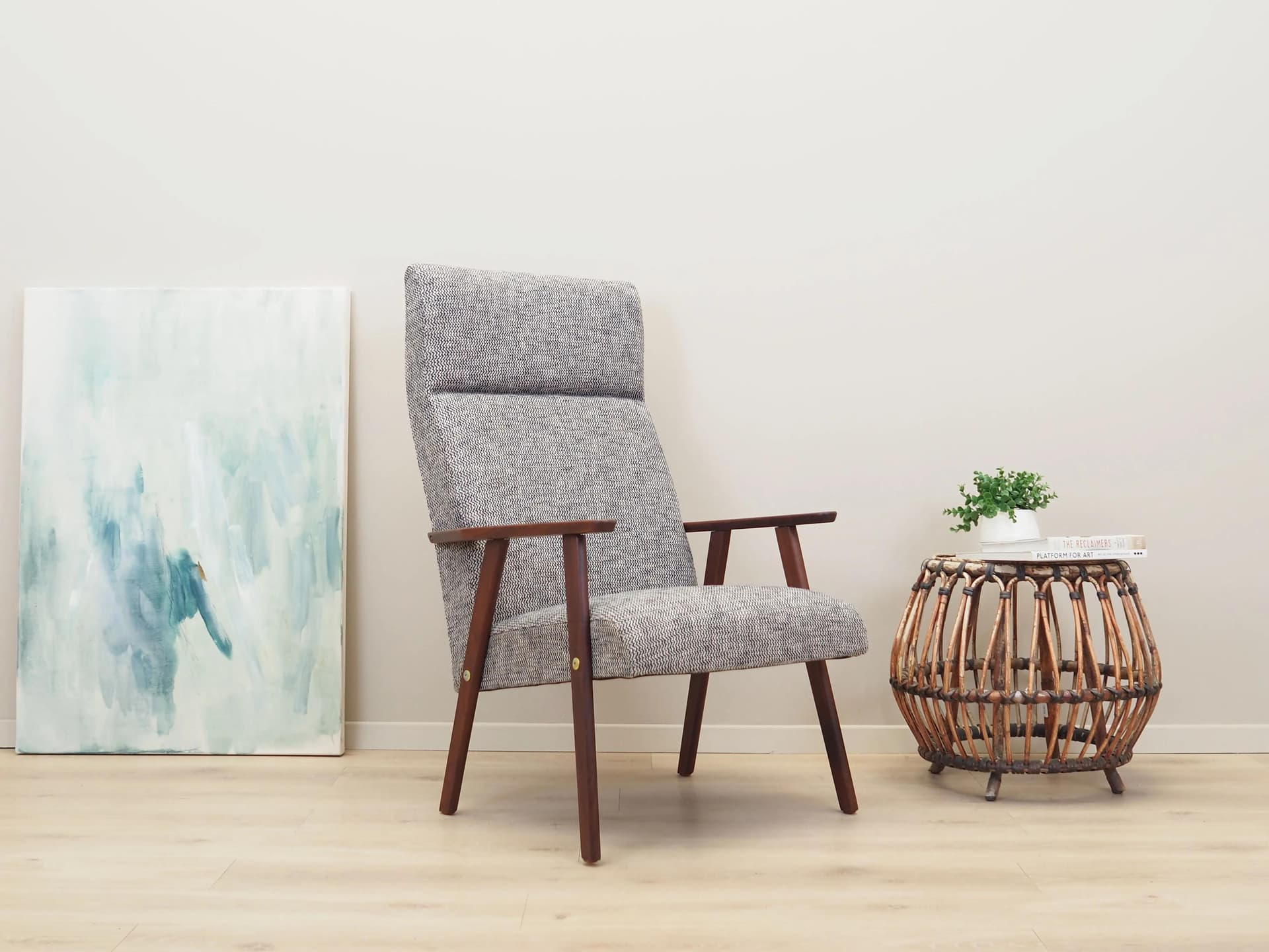 Armchair, grey mahogany, Denmark, 1960s. - 42330