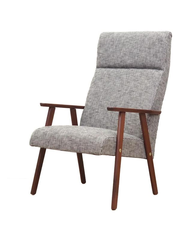 Armchair, grey mahogany, Denmark, 1960s. - DIMENSION