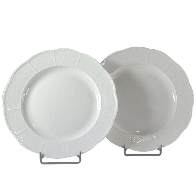 White Porcelain Plates with Relief, Meissen, Germany, 1920s - DIMENSION