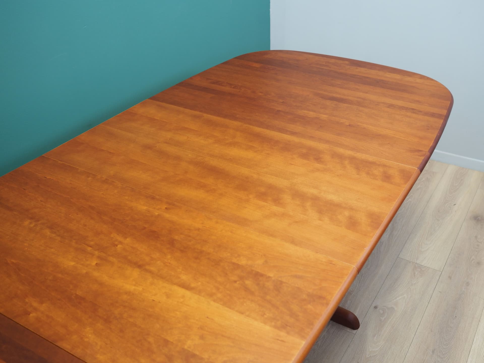 Dining table, dark brown cherry wood, Denmark, 1970s - 51575