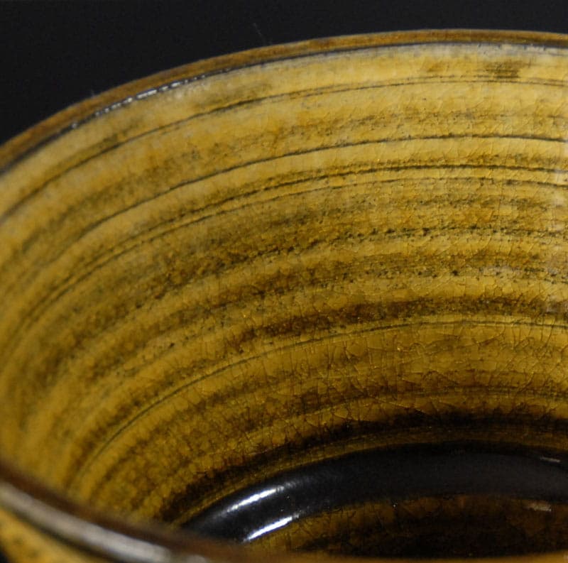 Ceramic vessel, dark brown, by N. Kahler, Denmark, 1960s. - 42121