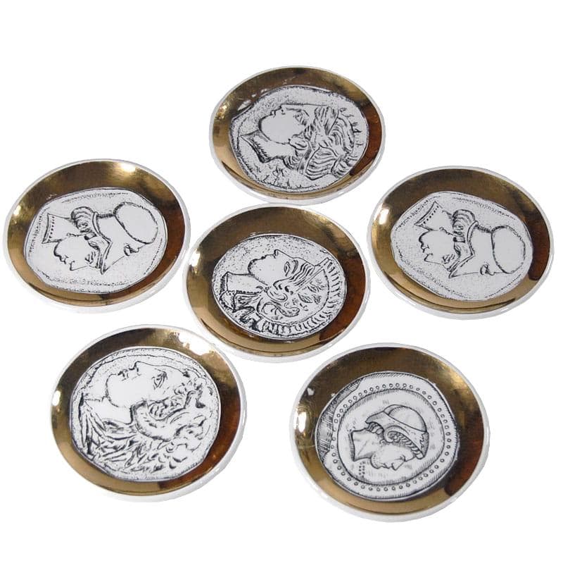 Set of dishes, white porcelain, Bucciarelli Milano, Italy, 1960s.