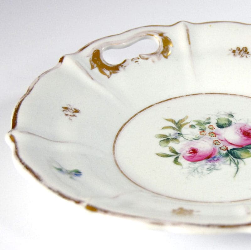 Centerpiece dish, ivory white porcelain, Bing & Grondahl, Denmark, 19th c. - 42079