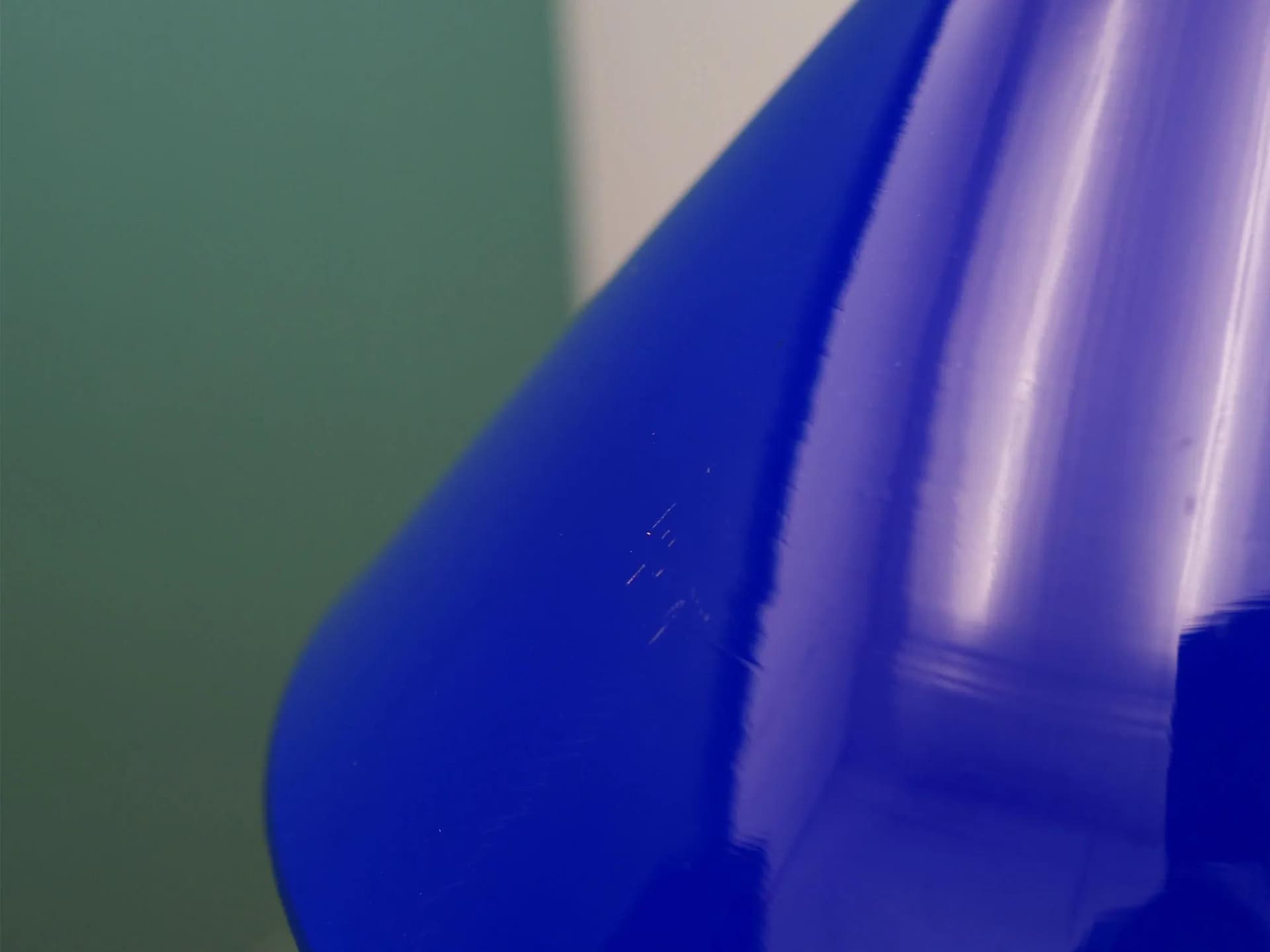 Pendant Lamp, blue metal, Denmark, 1970s - 42268