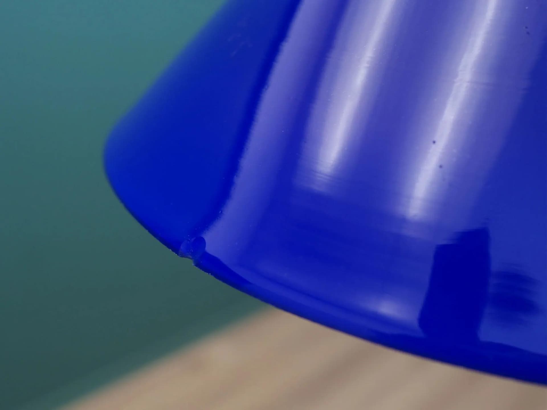 Pendant Lamp, blue metal, Denmark, 1970s - 42267