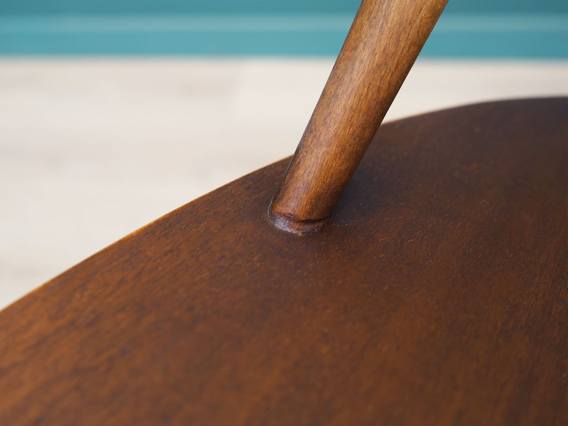 Krzesło IW2, szary, buk, proj. I. Wikkelsø, Dania, lata 60. - 51562