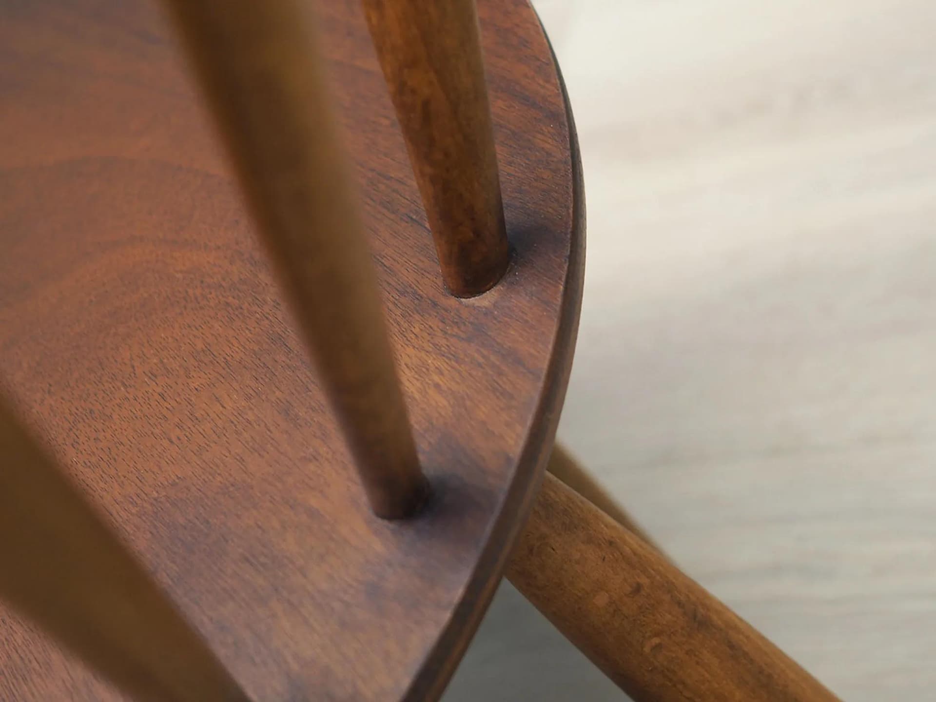 Krzesło IW2, szary, buk, proj. I. Wikkelsø, Dania, lata 60. - 42262