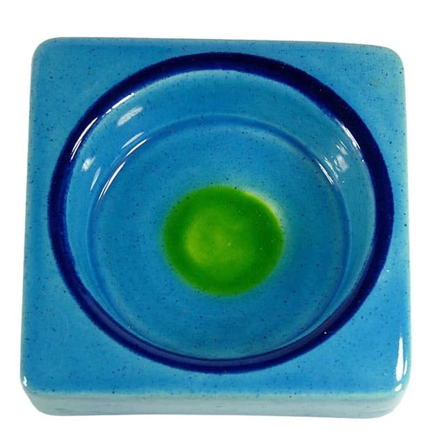 Blue Ceramic Dish, Baldelli, Italy, 1960s - DIMENSION