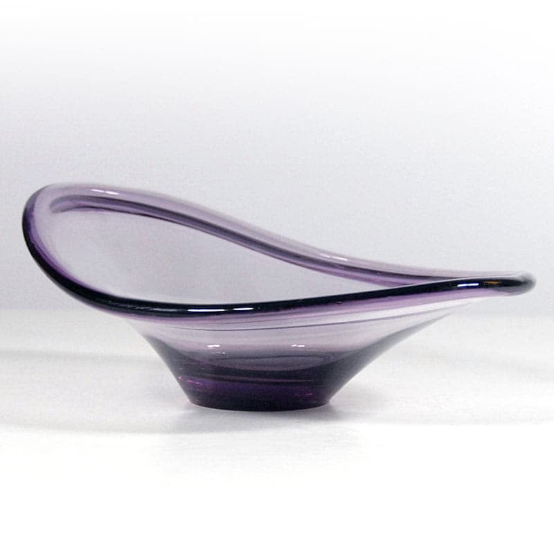 Glass centerpiece, violet, Ikea, Sweden, 1980s. - 42041