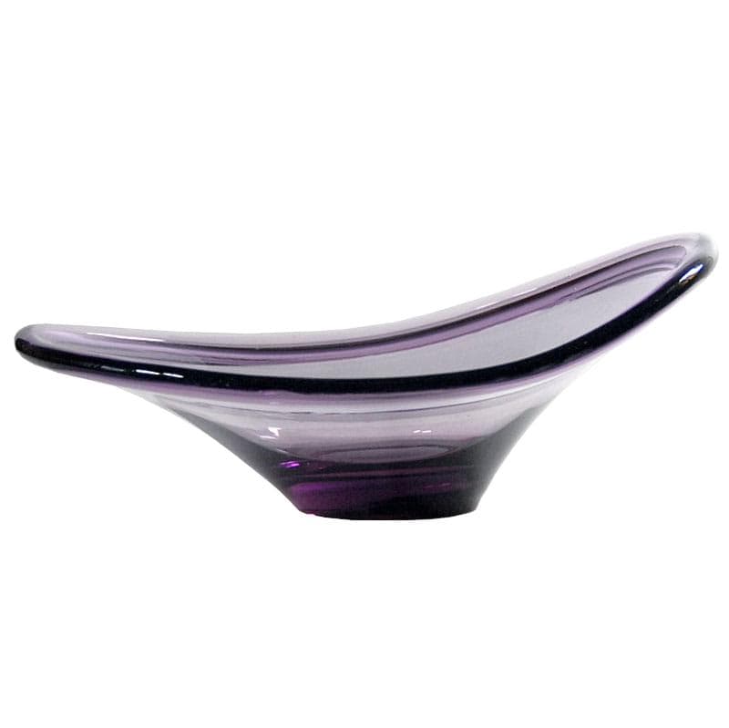 Glass centerpiece, violet, Ikea, Sweden, 1980s.