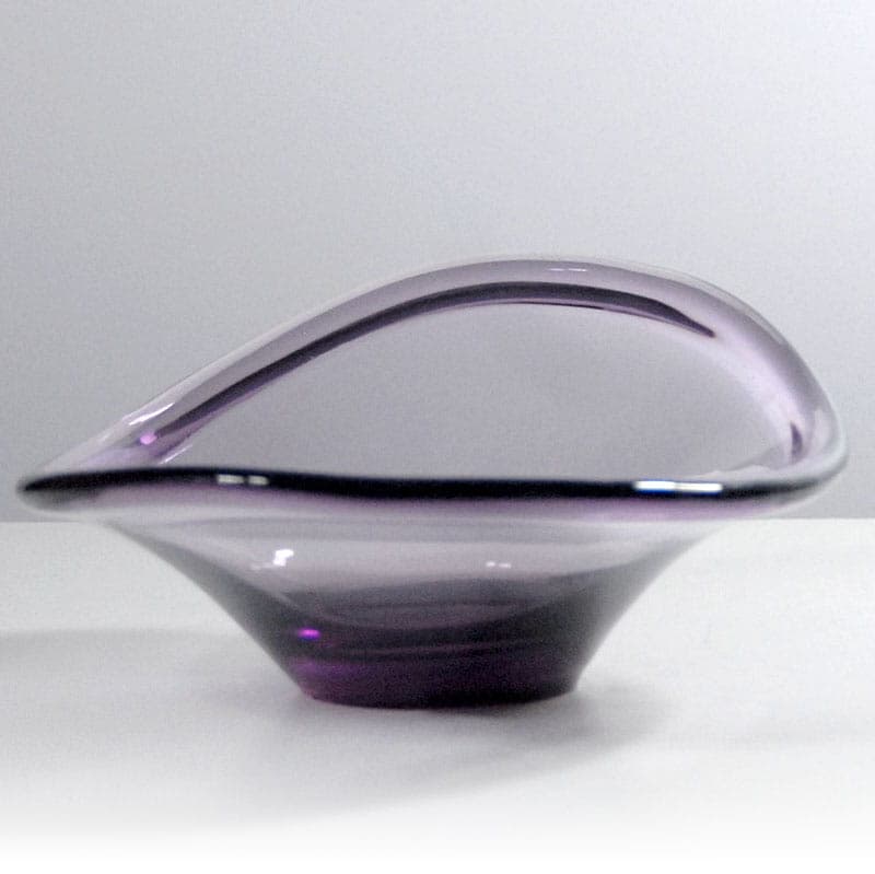 Glass centerpiece, violet, Ikea, Sweden, 1980s. - 42045