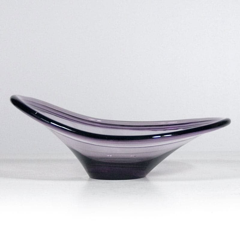 Glass centerpiece, violet, Ikea, Sweden, 1980s. - 42042