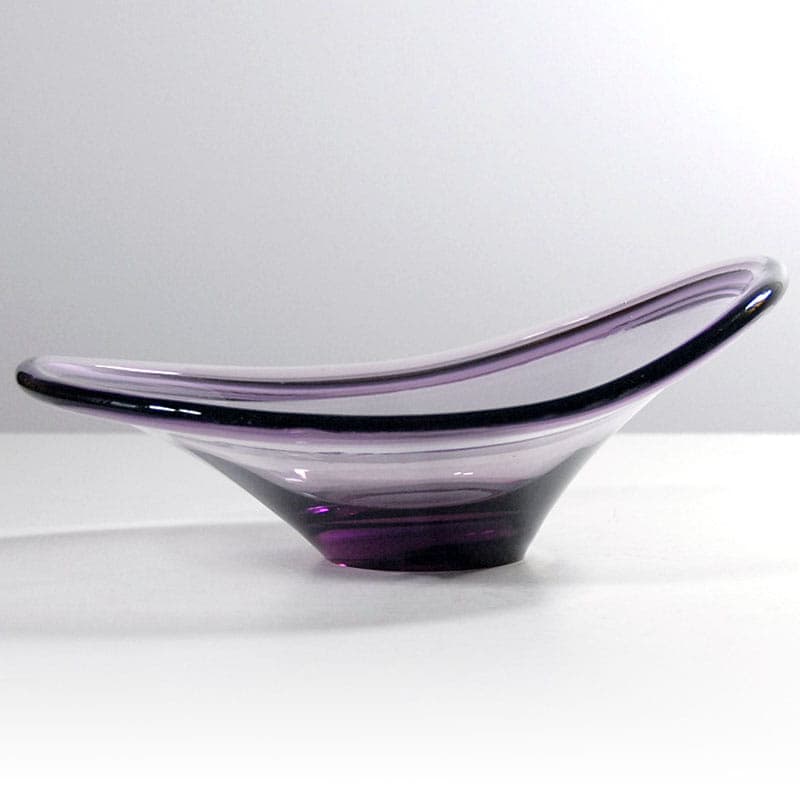Glass centerpiece, violet, Ikea, Sweden, 1980s. - 42044
