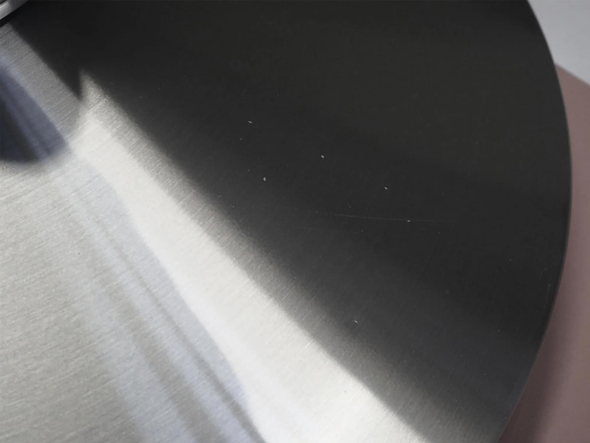 Pendant lamp, Scandinavian design, silver aluminum, Denmark, 1970s - 42242