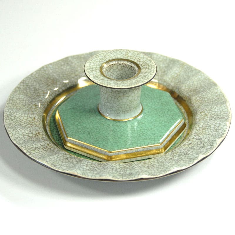 Table set, Royal Copenhagen, green porcelain, Denmark, 1950s. - 42019