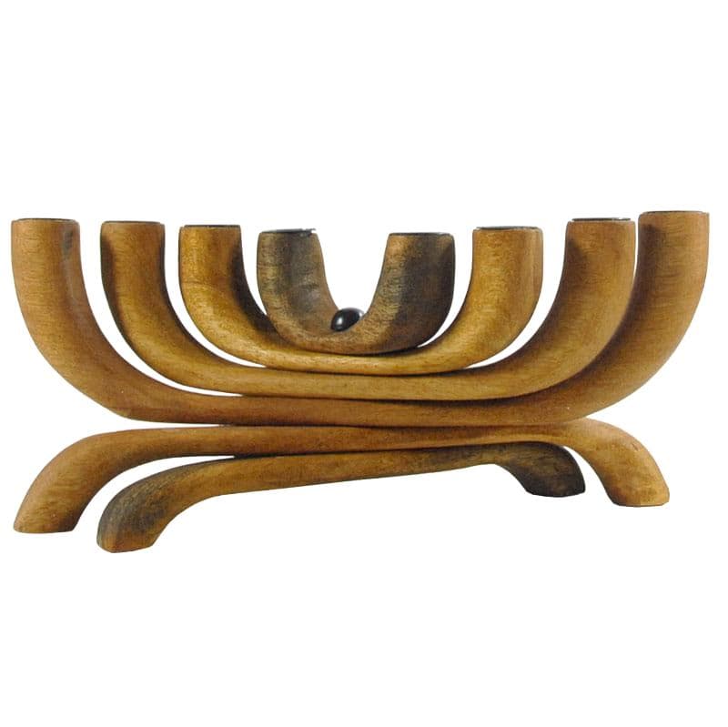 Świecznik stołowy, teak, Dania, lata 60.