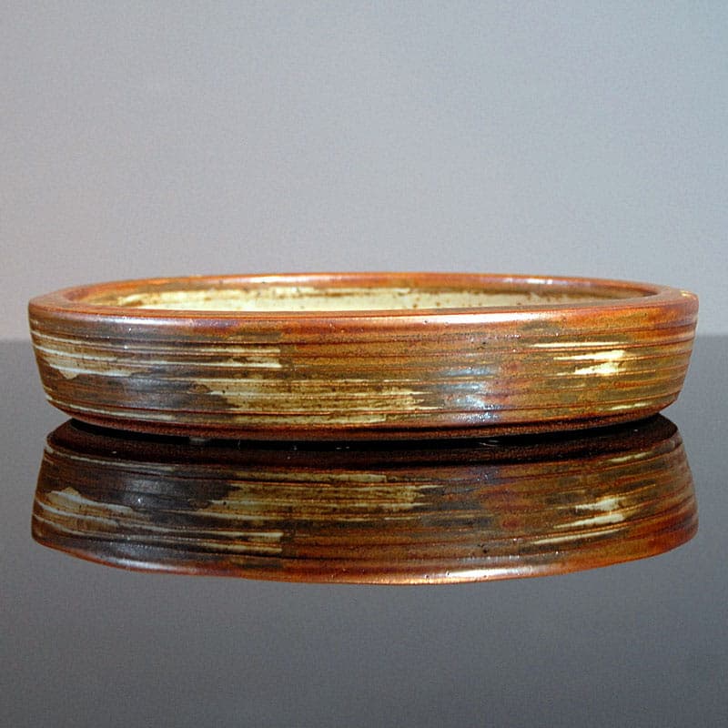 Ceramic Platter, brown, by J. Mogensen, Denmark, 1960s. - 42006