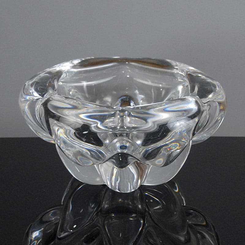 Patera, Val St Lambert, transparentny kryształ, Belgia, lata 60. - 42001