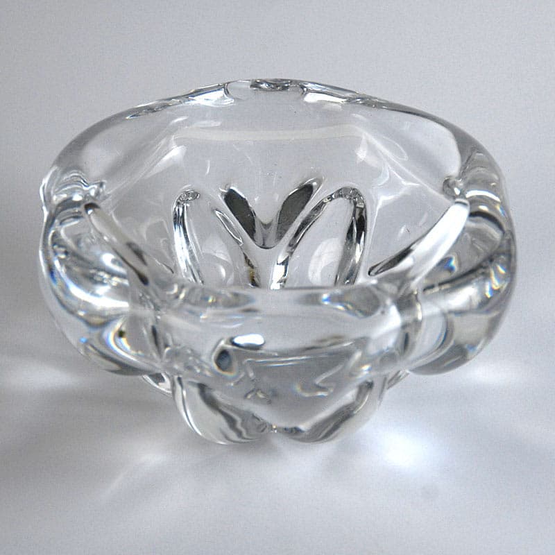 Patera, Val St Lambert, transparentny kryształ, Belgia, lata 60. - 41999