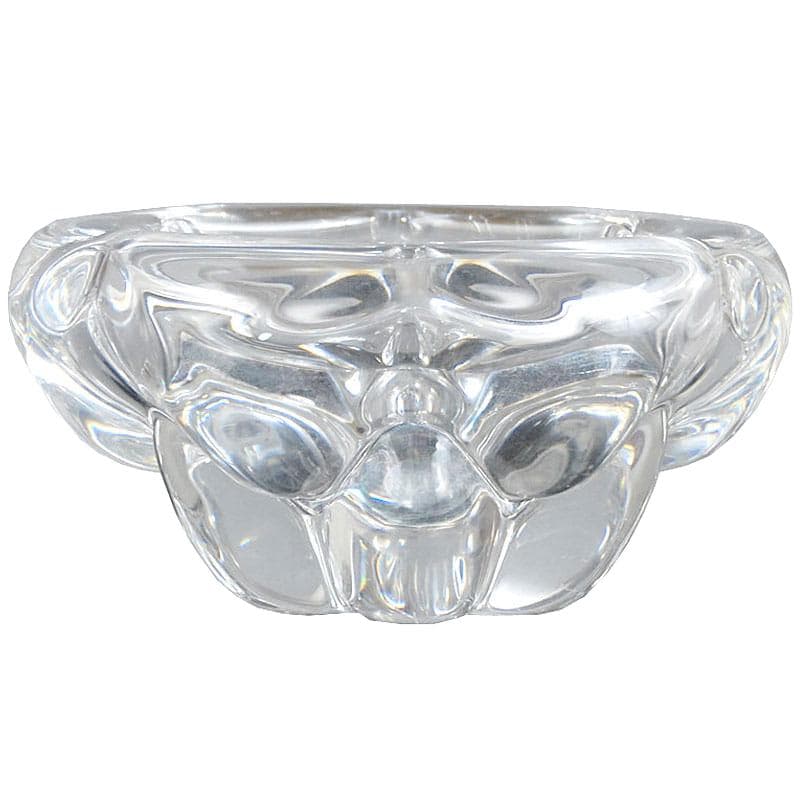 Bowl, Val St Lambert, transparent crystal, Belgium, 1960s.