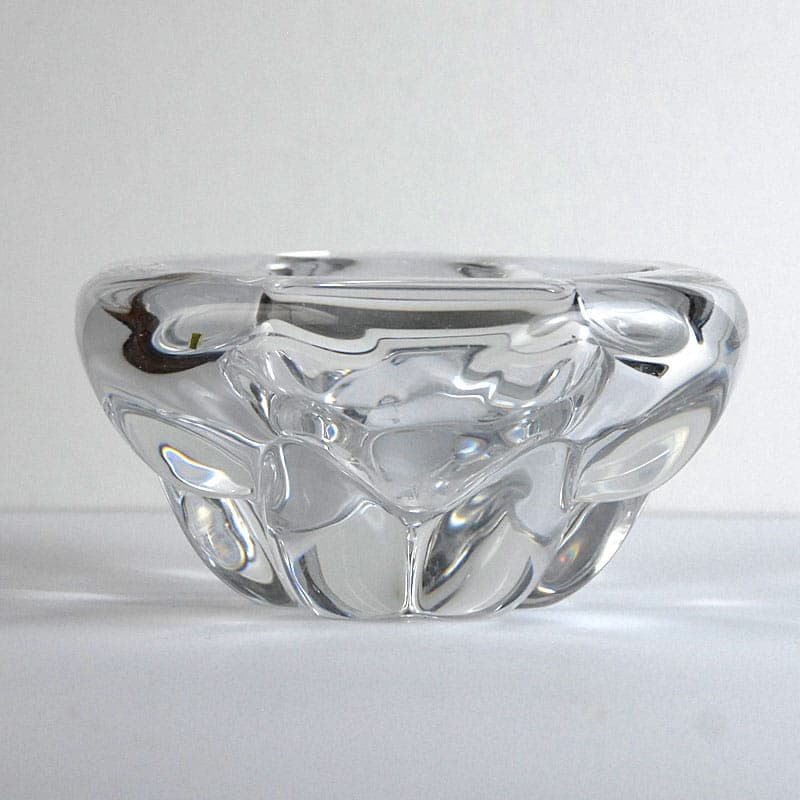 Patera, Val St Lambert, transparentny kryształ, Belgia, lata 60. - 42000