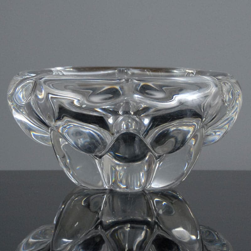 Patera, Val St Lambert, transparentny kryształ, Belgia, lata 60. - 41997