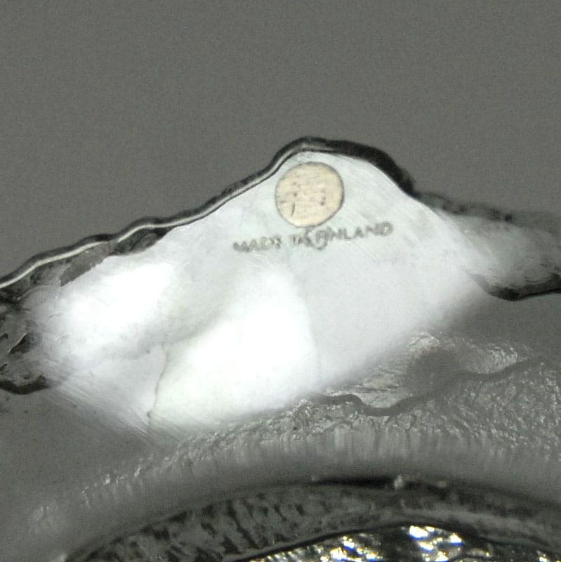 Bowl Aslak, transparent glass, by T. Wirkkala, Iittala, Finland, 1980s. - 41995